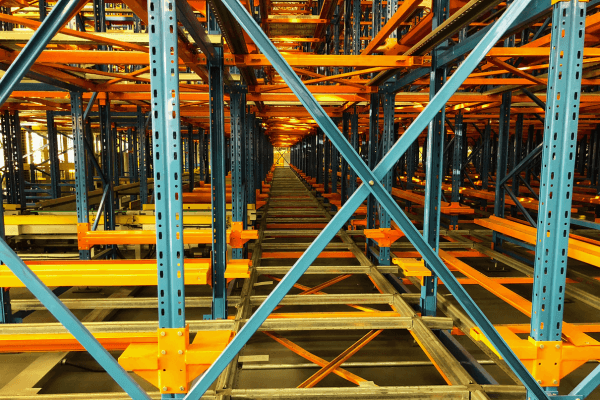 Four way shuttle rack part