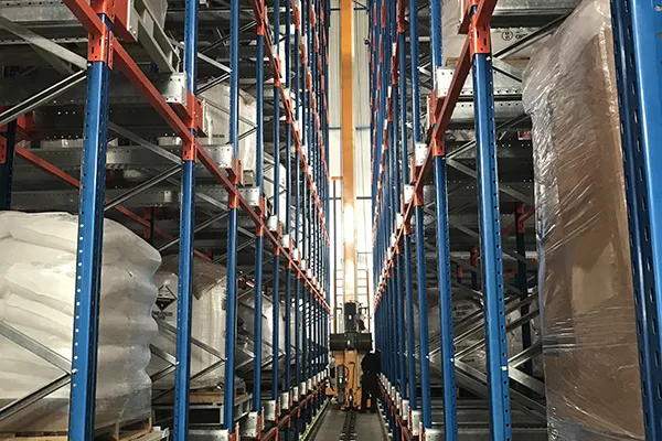 Stacker crane plus shuttle