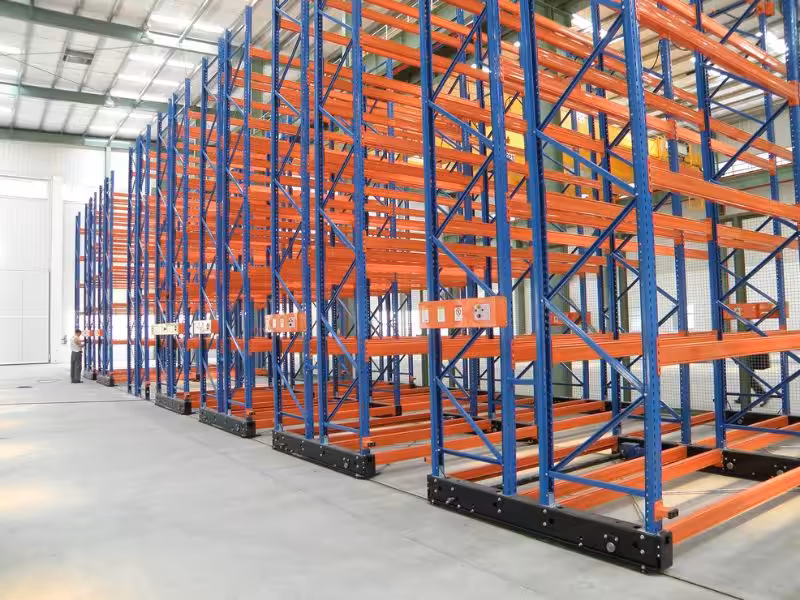 Electric mobile racking