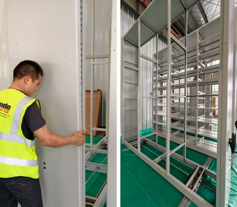 Installing mobile racks
