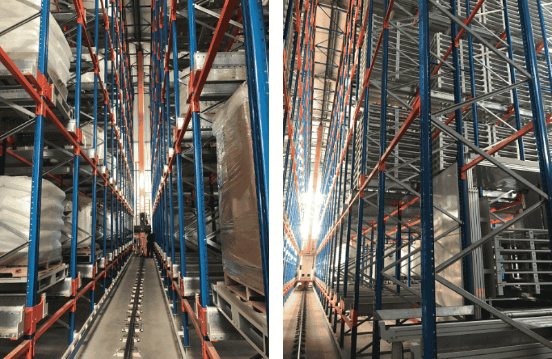 Stacker Crane with Shuttle Racking System