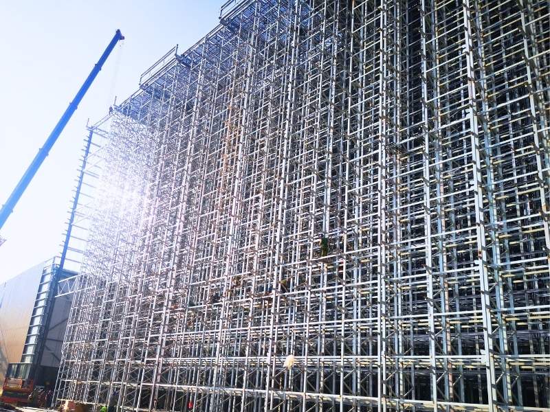 Automated clad rack warehouse