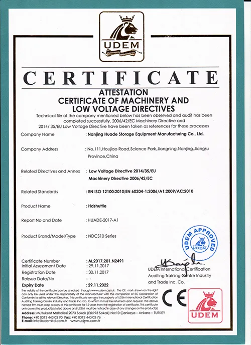 CE certificationCE certification for shuttle for shuttle