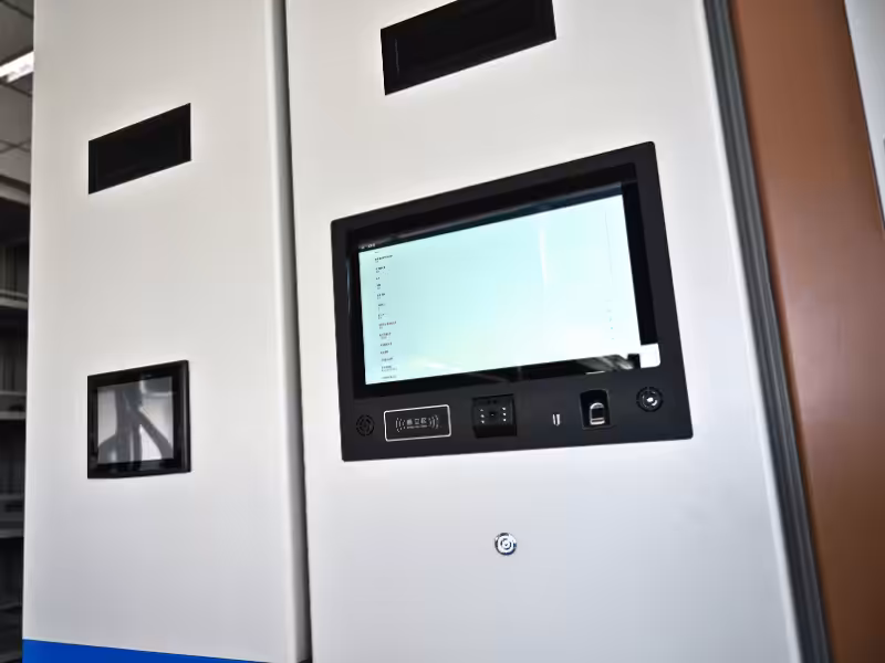 High-Density Mobile Shelving Control Screen