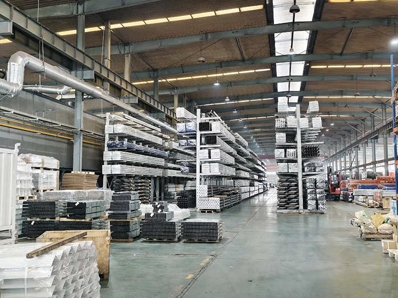 Racking component storage warehouse