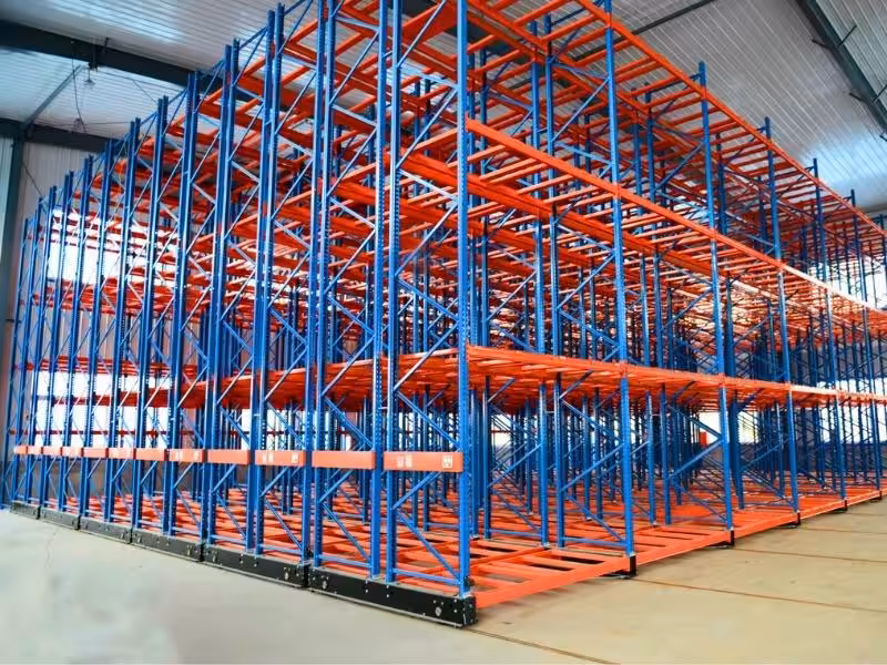 Electric mobile shelving