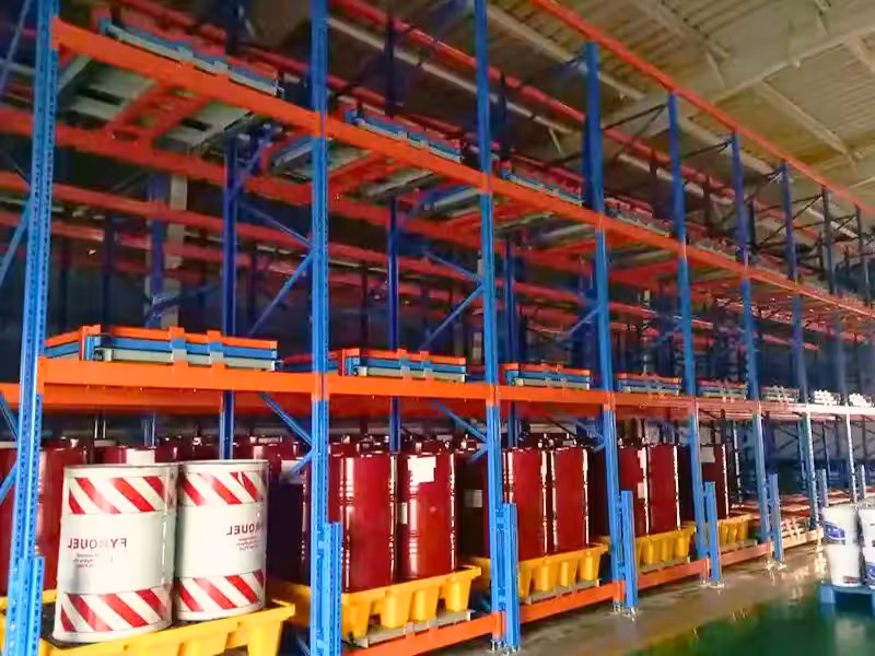 Push Back Racking