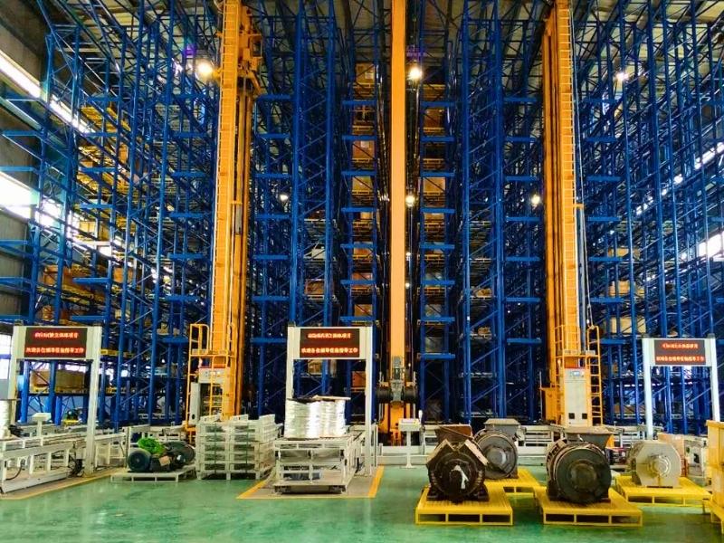 Curved-track Aisle Stacker Crane ASRS