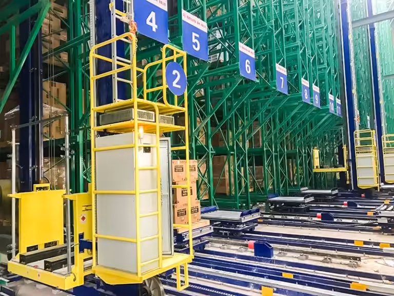 ASRS automated radio shuttle racking system for high density warehouse storage capacity improvement