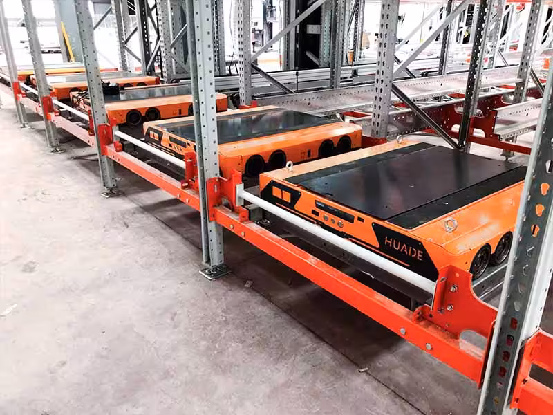 Four-Way Shuttle System for Automated Pallet Handling