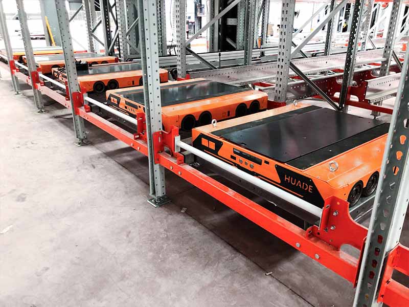 Four-Way Shuttle System for Automated Pallet Handling