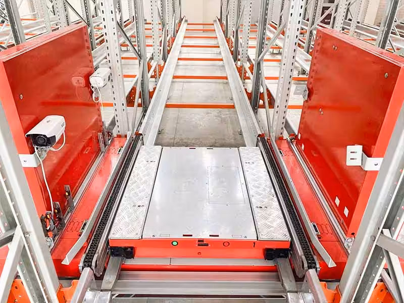 Mother-Child Shuttle System for Deep Lane Pallet Storage