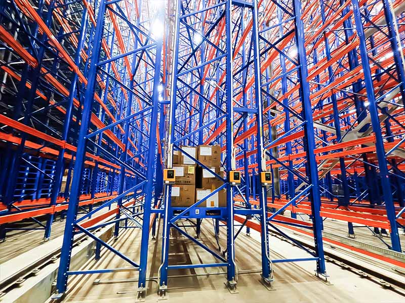 Stacker Crane ASRS System for Automated Pallet Storage and Retrieval