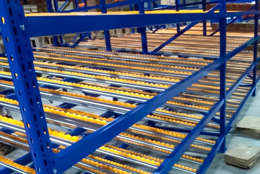 Carton flow rack system for warehouse order picking and inventory management