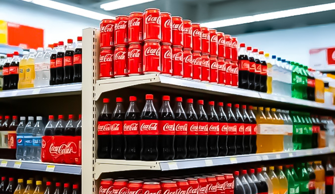 FIFO First In First Out Coca-Cola Shelf