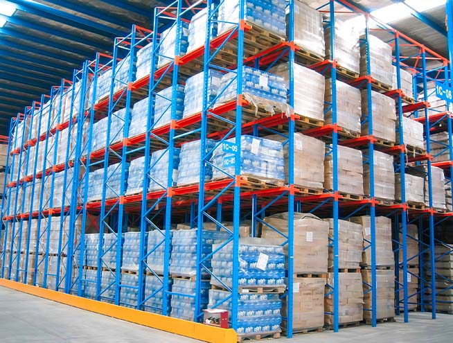 Drive-In Racking in Cold Storage Warehouse
