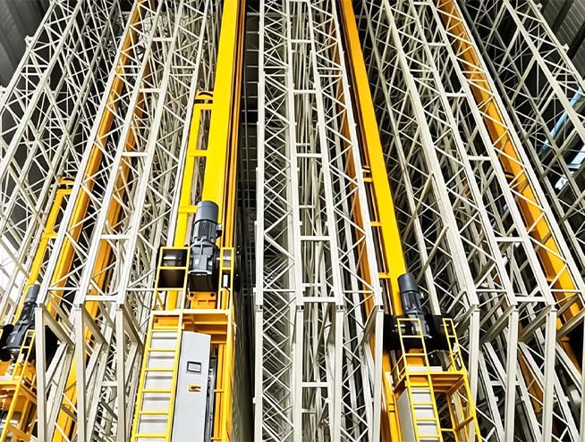 Single-Deep Stacker Crane ASRS Warehouse
