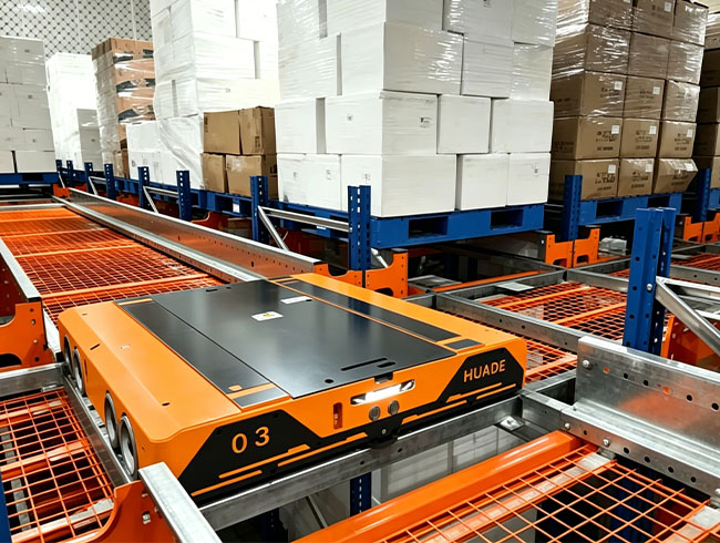 Four-Way Shuttle ASRS for High-Density Pallet Storage