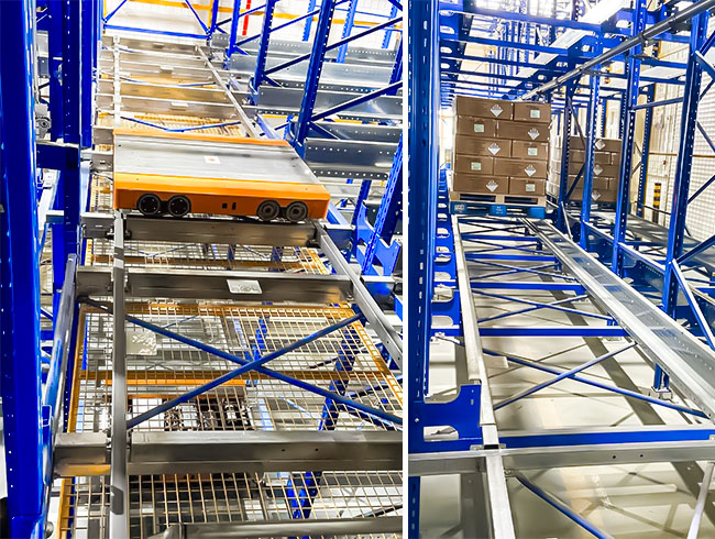 Four-Way Shuttle Pallet ASRS in Operation