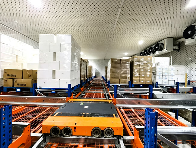 HUAYIDE Four-Way Shuttle ASRS for Frozen Food Storage