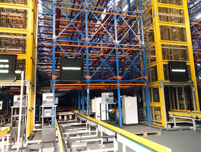 HUAYIDE Four-Way Shuttle ASRS with Lifts and Conveyors