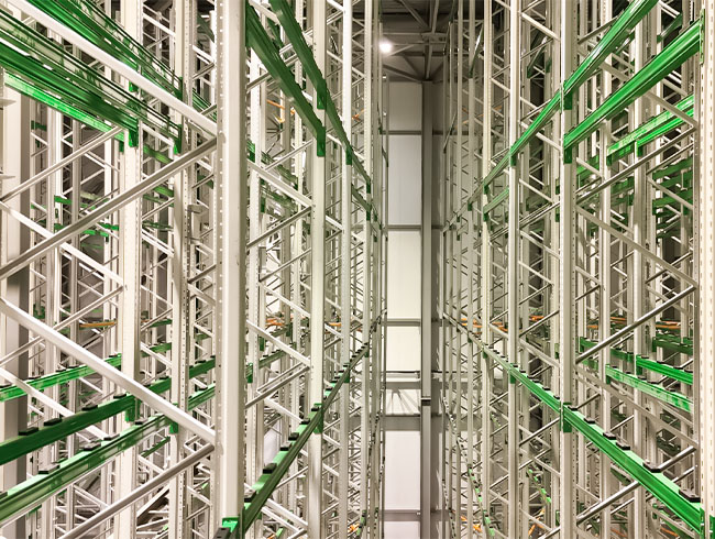 HUAYIDE Stacker Crane ASRS Racking Structure for VSK Brewery